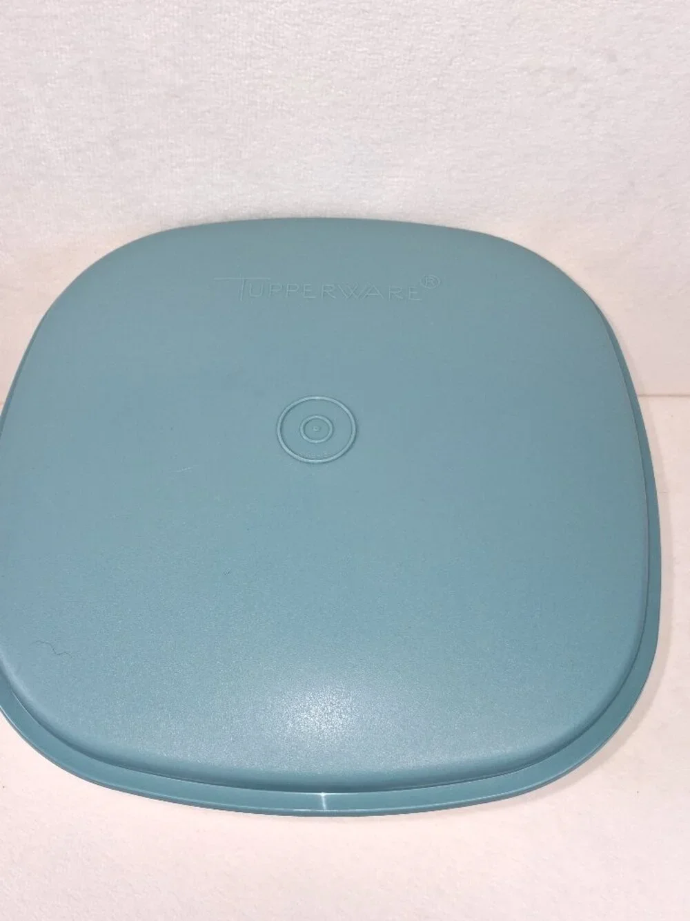 Tupperware Vintage Square Multi‎ Server Microwave Steamer Teal & Ivory 3 Pieces